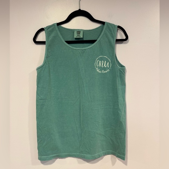 Teal Ohio Northern University comfort colors tank top - Picture 1 of 3